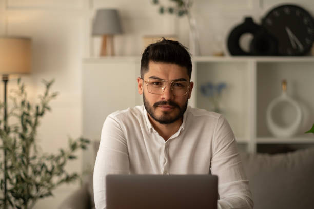 istock Businessman working from home office 1442002962