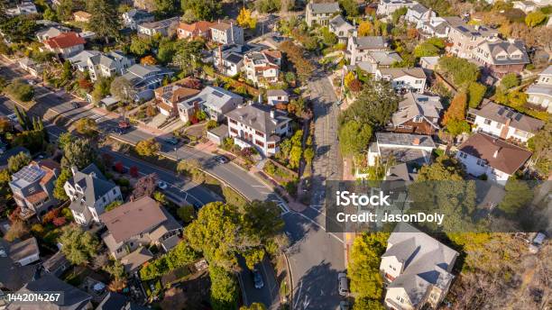 North Berkeley California Neighborhood Stock Photo - Download Image Now - Real Estate, California, Berkeley - California