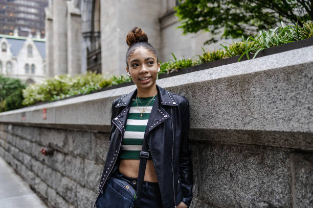istock Charming young African American woman 1442028455