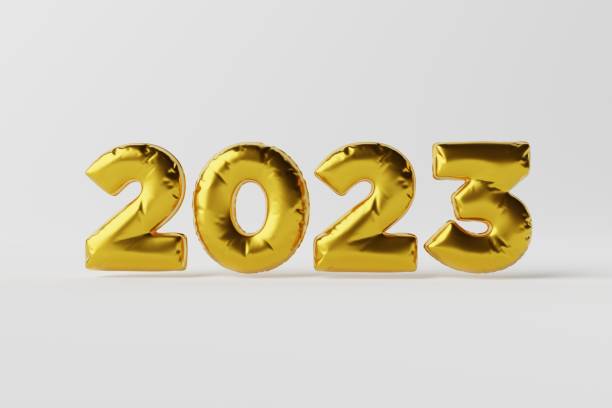 istock Inscription New Year 2023 balloon. 1442029765