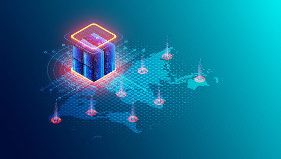 Distributed Database Architecture Concept 3d Illustration Stock ...