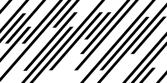 Monochrome abstract geometric background with diagonal stripes. Vector illustration.