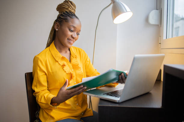 istock Woman working from home 1442044762