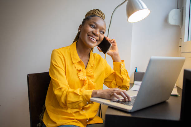 istock Young woman working from home 1442044787