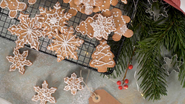 istock Christmas cookies on kitchen countertop 1442055143