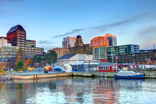 Halifax Harbour is a large natural harbour on the Atlantic coast of Nova Scotia, Canada