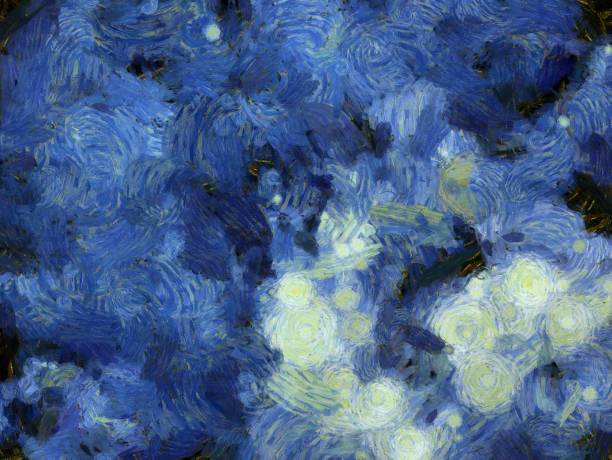 istock Sky clouds Illustrations creates an impressionist style of painting. 1442077109