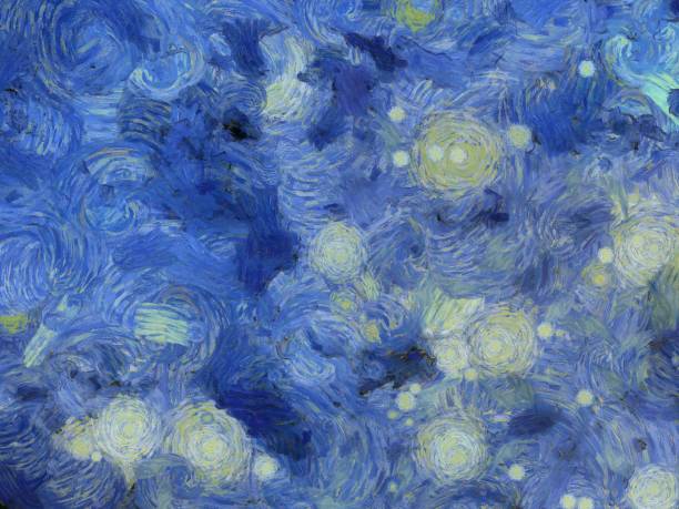 istock Sky clouds Illustrations creates an impressionist style of painting. 1442077709