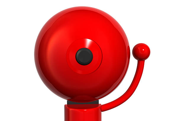 istock An illustration of a big red bell on a white background 144207800
