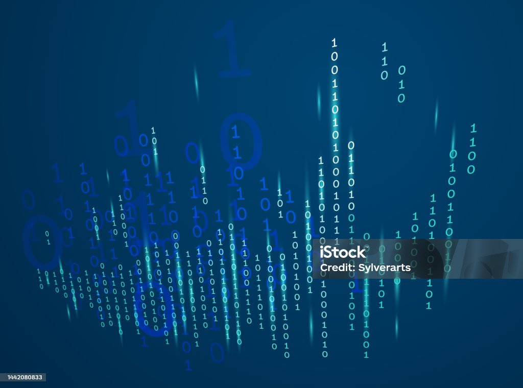 Binary Programming Code Vector Abstract Background Stock Illustration ...