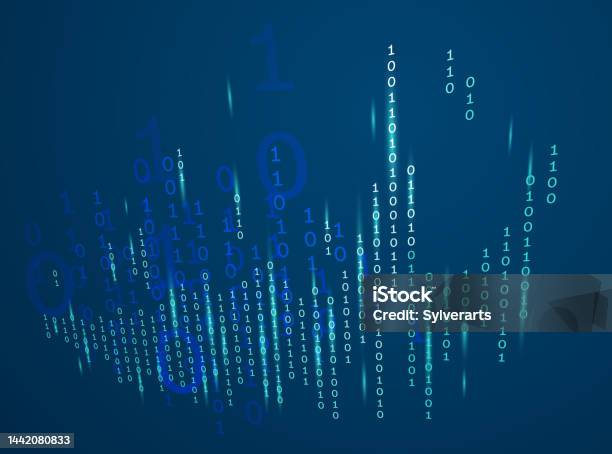 Binary Programming Code Vector Abstract Background Stock Illustration ...