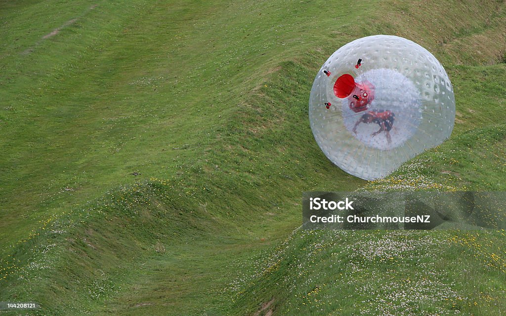 Zorb Zorb rolling down the hill Sphering Stock Photo