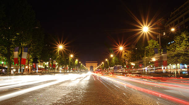 istock Champs-Elysees avenue at night 144208309