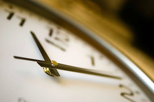 istock Close-up of a wall clock 144208328