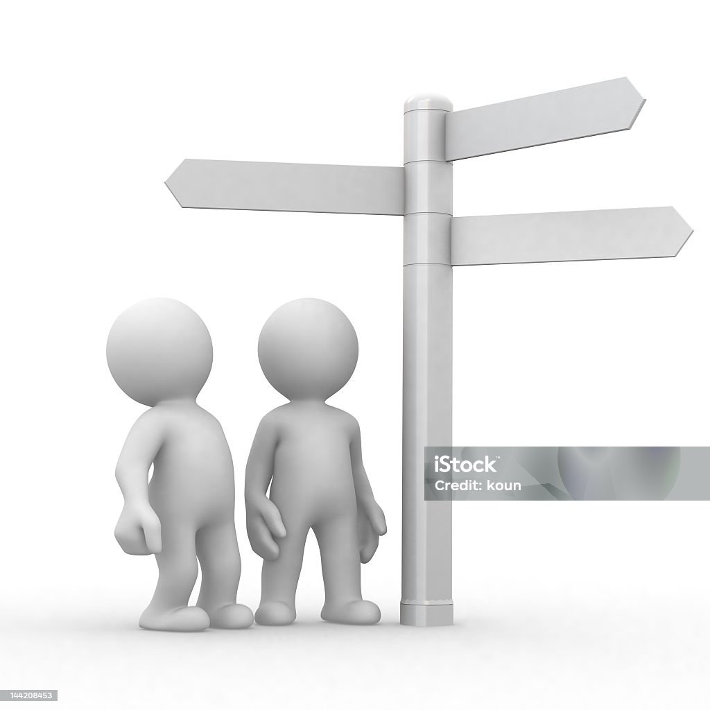 Choice and directions sign with two people you have so many choices.go for it. Arrow Symbol Stock Photo