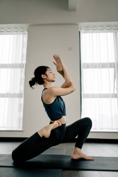 istock Young yoga teacher 1442089486