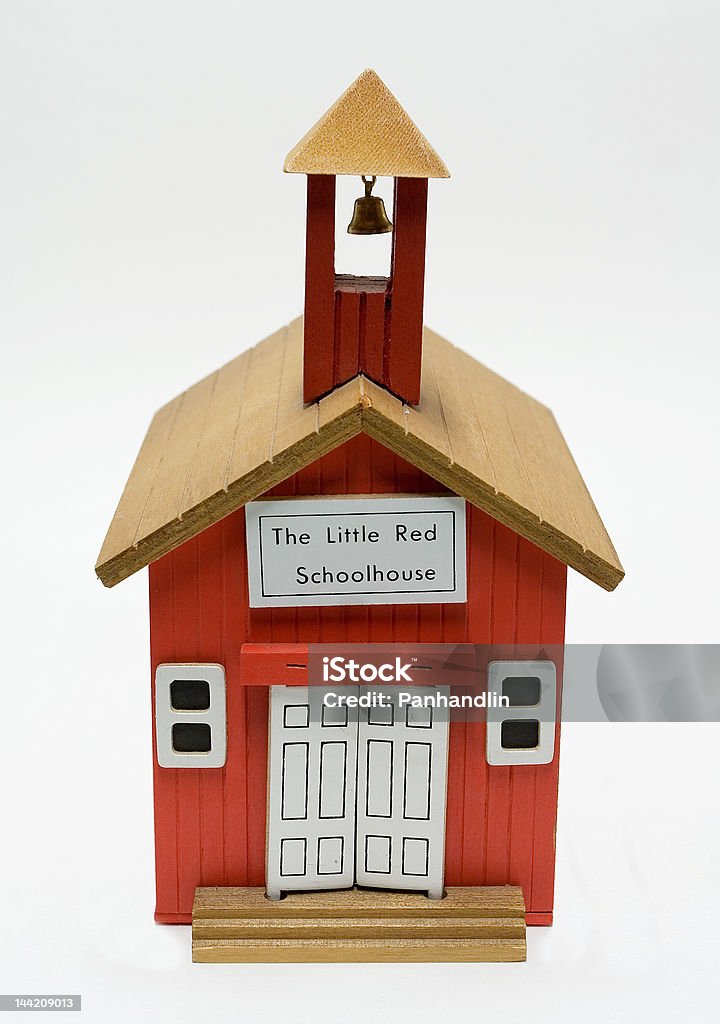 Little Red Schoolhouse A toy, wooden, little red schoolhouse. Schoolhouse Stock Photo