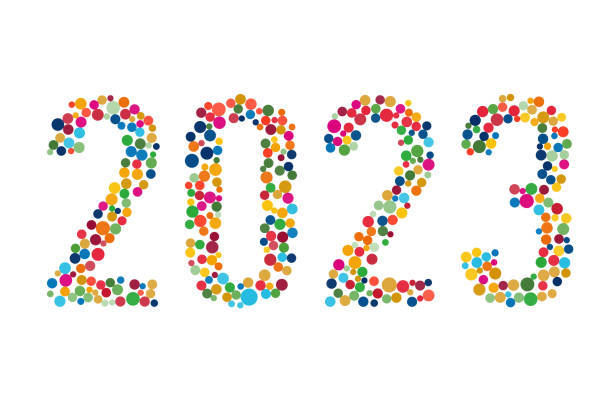 istock 2023 characters (diversity) made of colorful watercolor polka dots (diversity) 1442093410