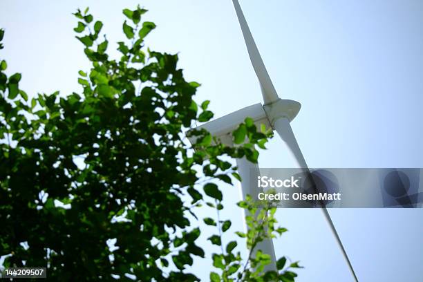 Green Power Windmühle Stockfoto und mehr Bilder von Blau - Blau, Drehen, Elektrischer Generator
