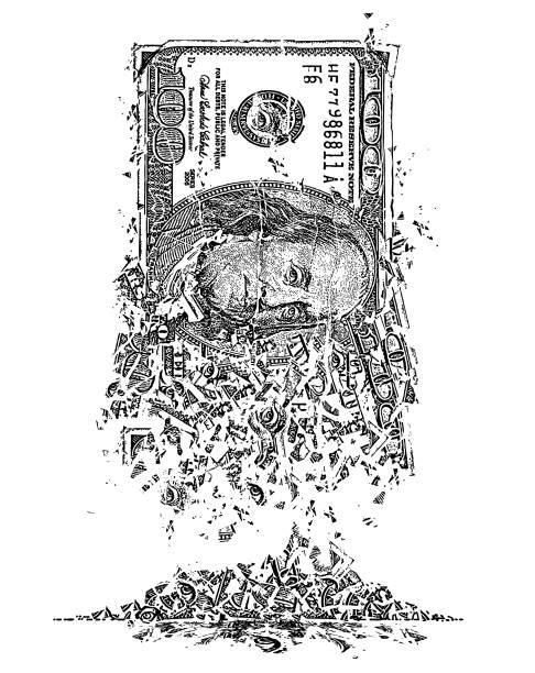 Folded Paper One Hundred Dollar Bill Stock Illustrations - 51 Folded - View #12