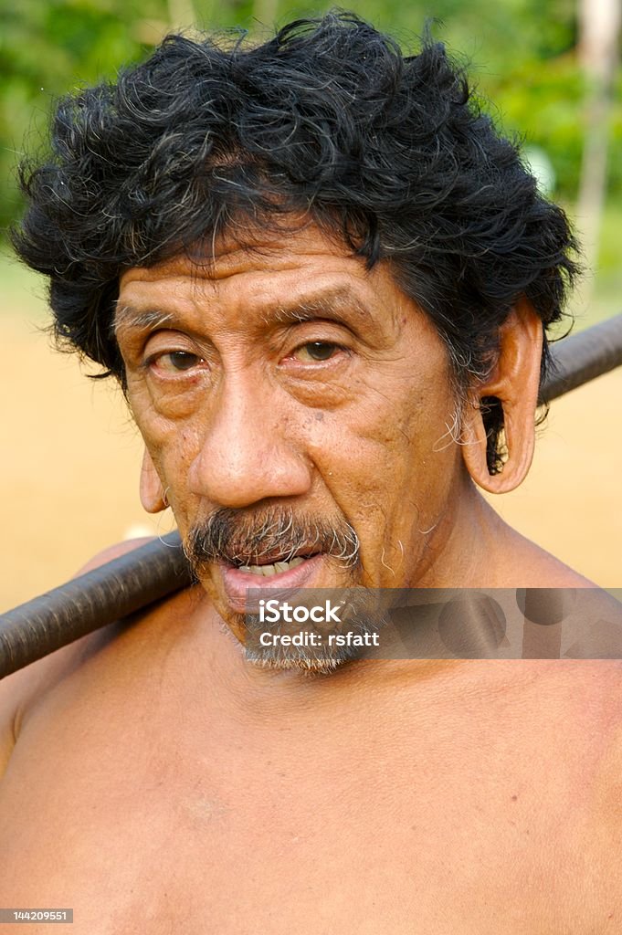 Amazon 인도어 hunter - 로열티 프리 북미 원주민 민족 스톡 사진
