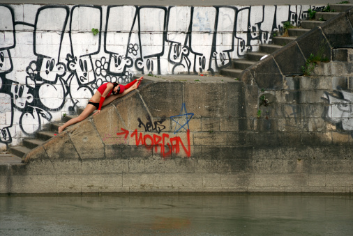 Shooting with Ame-Lee at the Danube Canal in Vienna