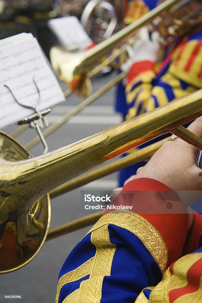 Banda militar de Bronze - Royalty-free Desfile Foto de stock