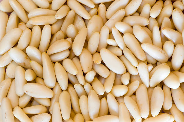 Pine Nuts stock photo