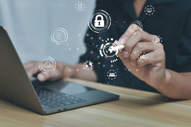 istock Digital transformation management - new technology data and business process strategy concept 1442102148