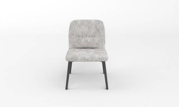 istock 3D rendering of a light gray upholstered dining chair isolated on a white background 1442102753