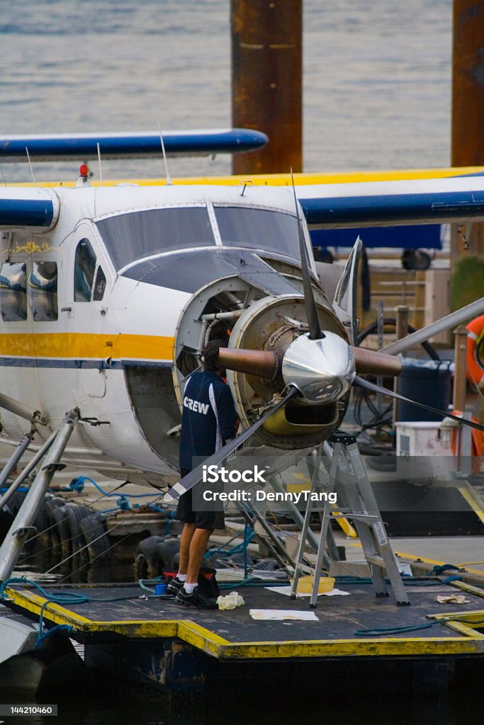 Hidroavião Mecânico - Royalty-free Avião Foto de stock