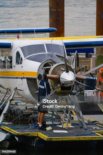Hidroavião Mecânico - Fotografias de stock e mais imagens de Avião - Avião, Reparar, Ao Ar Livre
