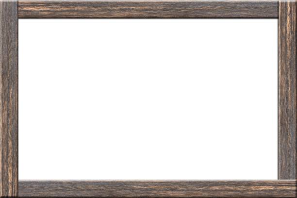 istock Illustration of a rustic wooden frame with copyspace 1442105579