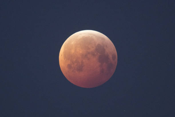 istock Beautiful scenery of lunar eclipse 1442106296
