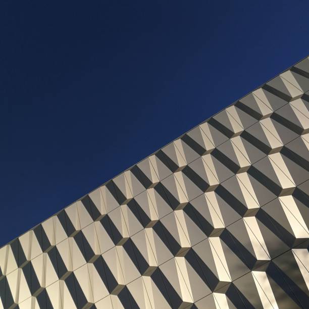 istock Geometric facade of a modern building in Berlin 1442106948