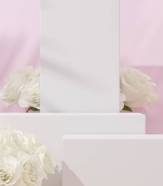 istock Illustration of cosmetic background for product presentation 1442107321