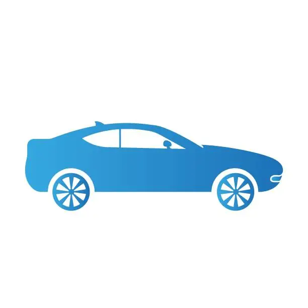 Vector illustration of Car on a white background. Business sedan. Vector illustration