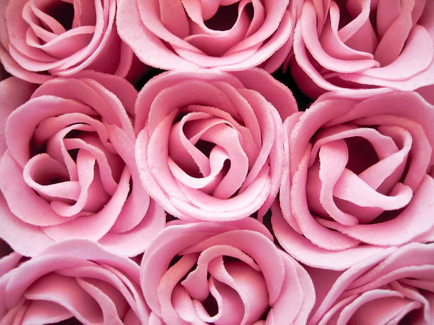 Fake Roses Close-up stock photo