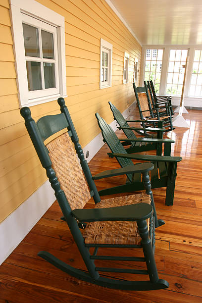 istock Rocking Chairs in Sunroom 144211319