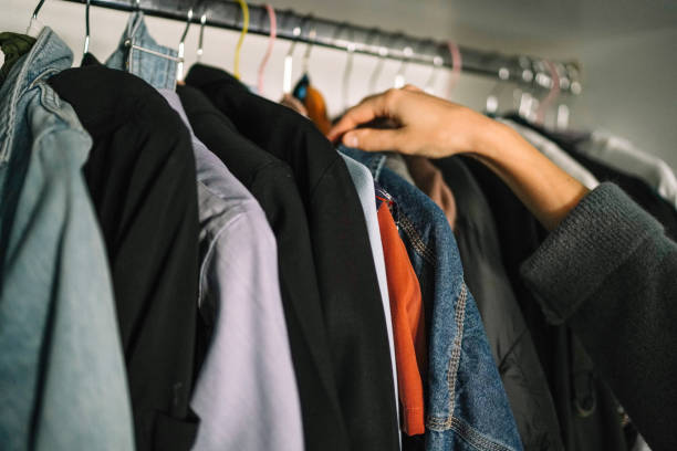istock choose clothes from home Wardrobe 1442113619