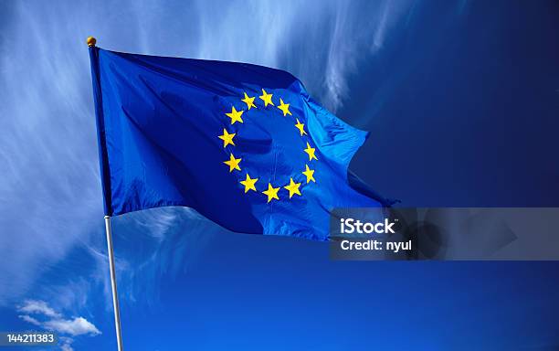 Flagge Der Europäischen Union Stockfoto und mehr Bilder von Europäische Union - Europäische Union, Flagge, Blau