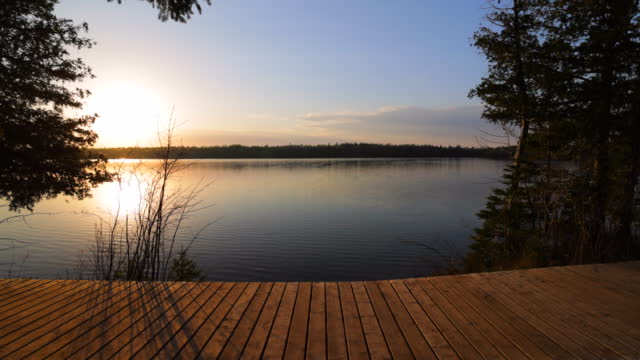 Sunset at Cyprus Lake, Bruce Peninsula National Park, Georgian Bay, Ontario, Canada