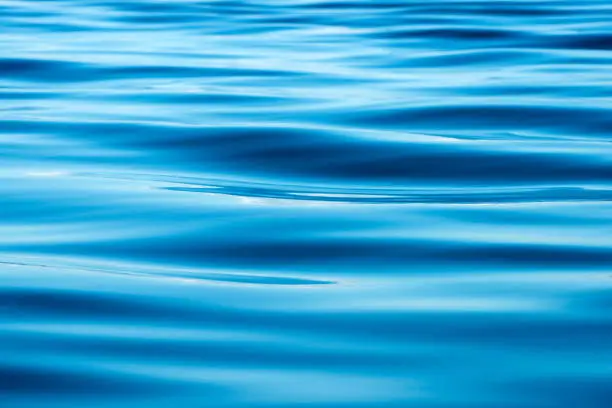 Photo of Closeup shot of the waves of water captured in Swanson Channel, Vancouver Island, BC Canada