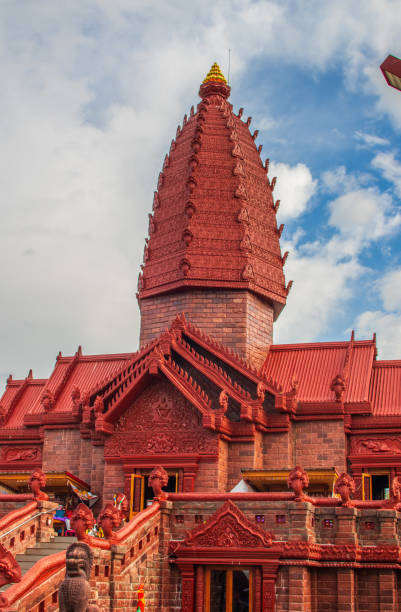 istock Ancient historic Wat Phrai Phatthana Buddhist temple in Phrai Phatthana, Phu Sing District, Thailand 1442118034