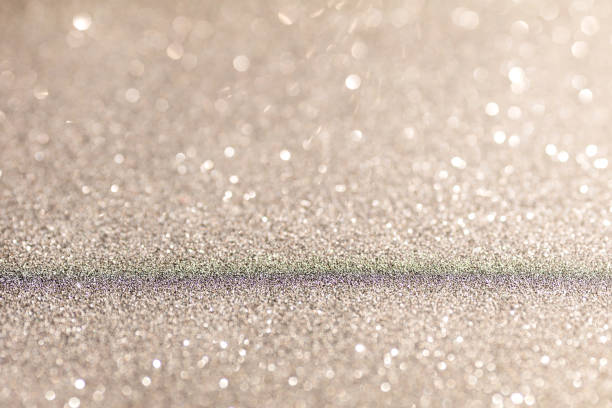 istock Silver glittering background for design and free space. 1442118665