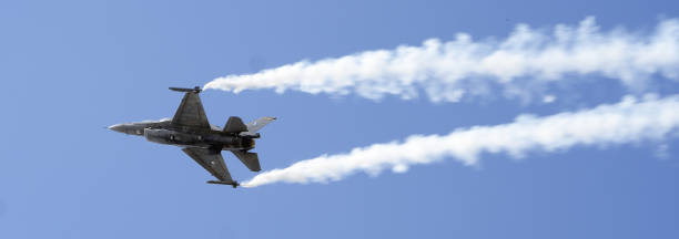 istock Jet flying over Thessaloniki, Greece on Oxi day 1442119408