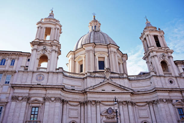 istock Exterior architecture and medieval design of Obelisk in Piazza Navona 1442120461