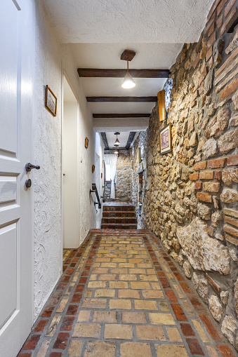 Stone house corridor