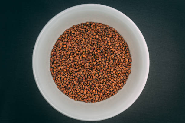 A closeup shot of buckwheat