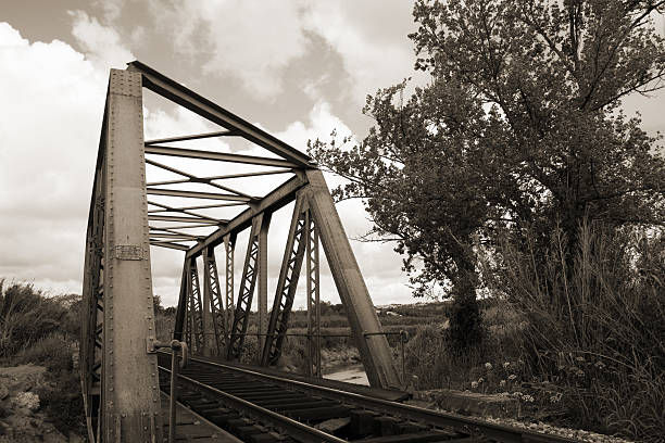 Puente de ferrocarril - foto de stock